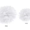 Papir pompom 35cm - hvid