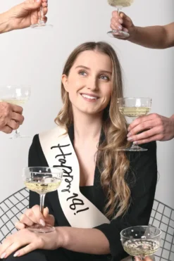 Papir Sash "Milestone" - 18 År