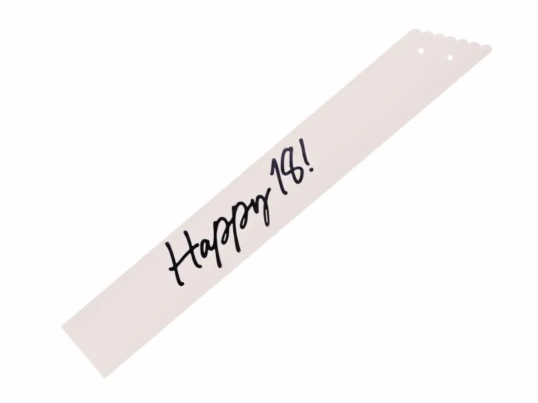 Papir Sash "Milestone" - 18 År