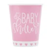 Pap Kopper 270ml "It's a Girl" Babyshower, 8 stk.