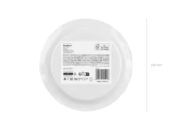 Paptallerkener Sort 18 cm (6 stk.)