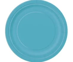 Paptallerkner - Caribbean Blå, 17.1 cm