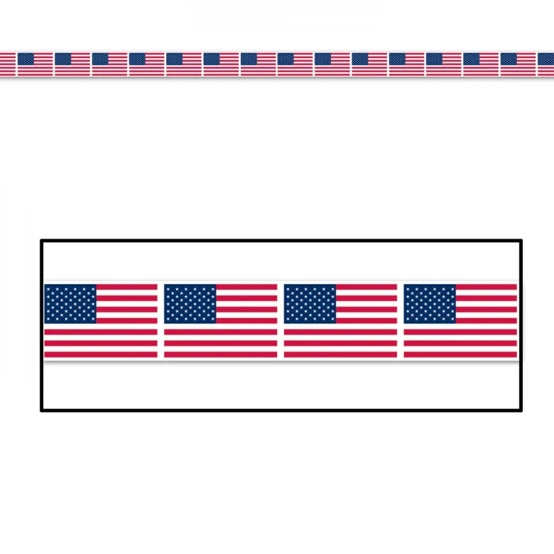 Partytape Med Amerikanske Flag
