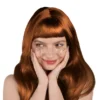 Paryk, Langt Hår, Ginger