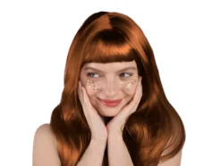 Paryk, Langt Hår, Ginger