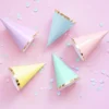 Pastel Farvet Partyhatte, Pakke m/6 stk