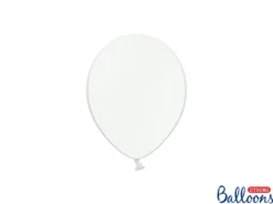 Pastel Hvide 5" Balloner, Pose m/100 stk. (12cm.)