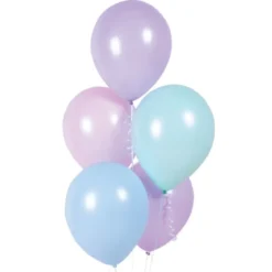 Pastel Macaron Latex Ballon Mix 27.5 cm, 10 stk.