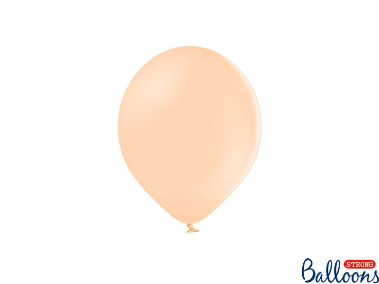 Pastel Peach 5" Balloner, Pose m/100 stk. (12cm.)