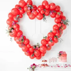 Pastel Poppy Red Latexballon, 12 cm