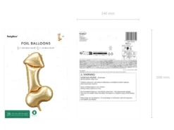 Penis Ballon Guld - Polterabend
