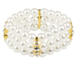Perlemors Armbånd m/Guld Ornamenter