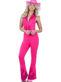 Pink Cowgirl Heldragt til Voksne, str. M