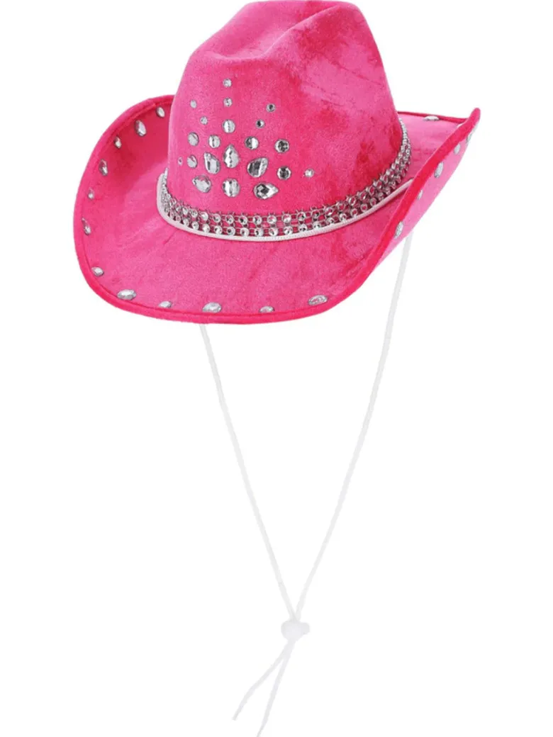 Pink Rhinsten Cowboy hat
