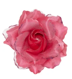 Pink rose hårklips