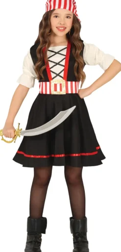 Piratkjole til Piger – Klassisk Pirat Kostume (3–12 år)