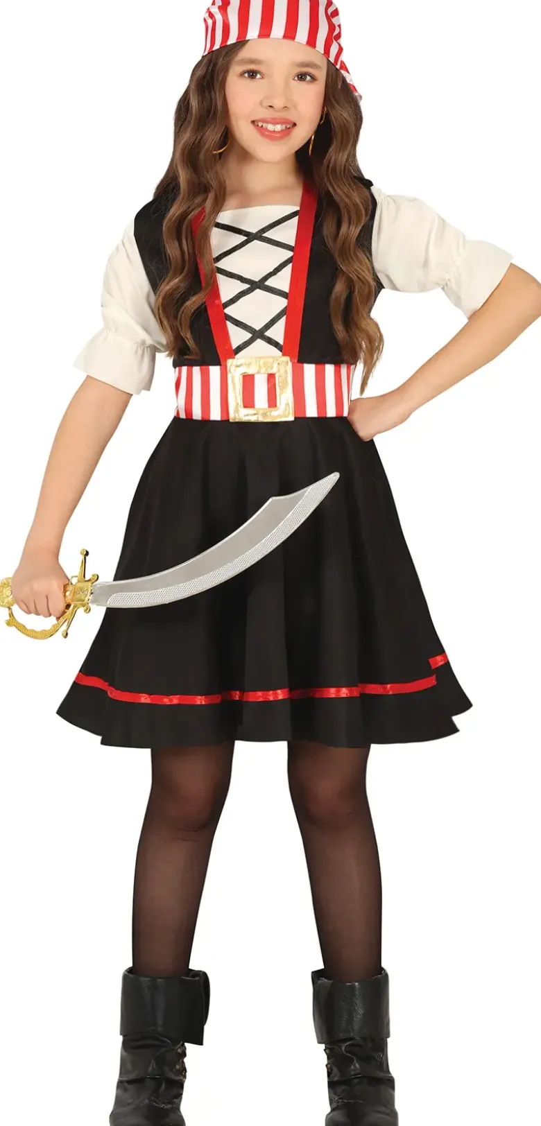 Piratkjole til Piger – Klassisk Pirat Kostume (3–12 år)