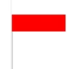 Polsk Papirflag på Pind, 27 x 20 cm