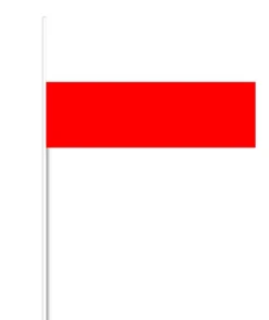 Polsk Papirflag på Pind, 27 x 20 cm