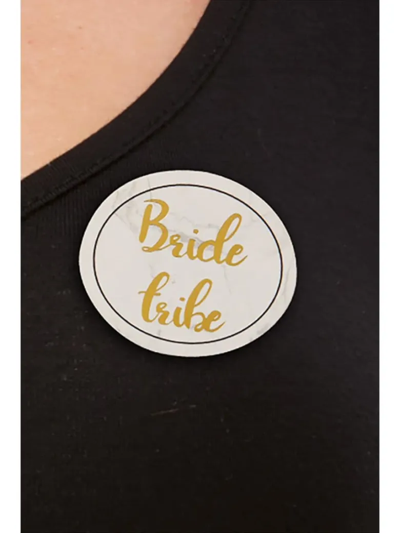 Polterabend "Bride Tribe" Badges, 5 stk.