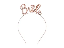Polterabend - Rosegold "Bride" Hårbøjle