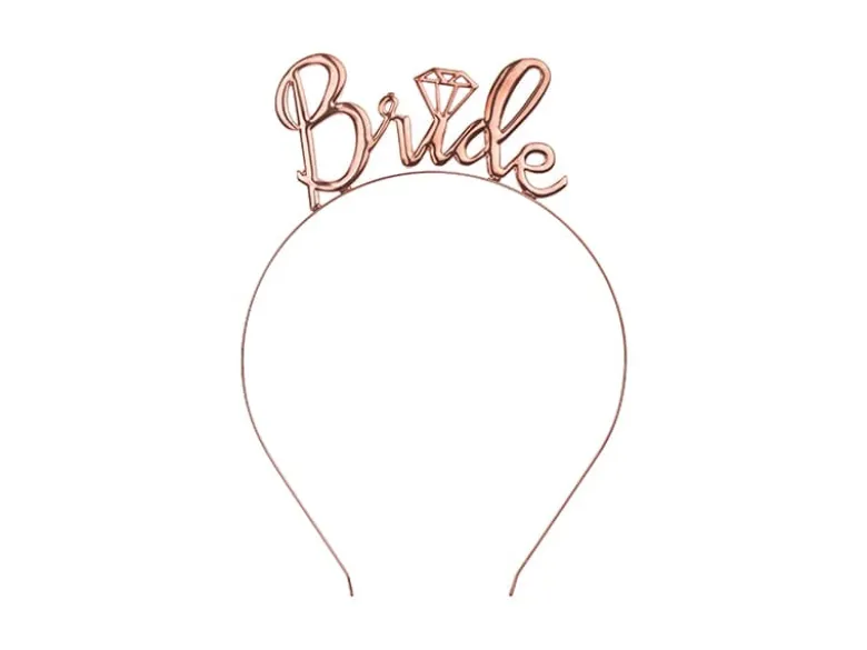 Polterabend - Rosegold "Bride" Hårbøjle