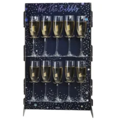 Pop the Bubbly Champagne Stander t/10 stk. Glas
