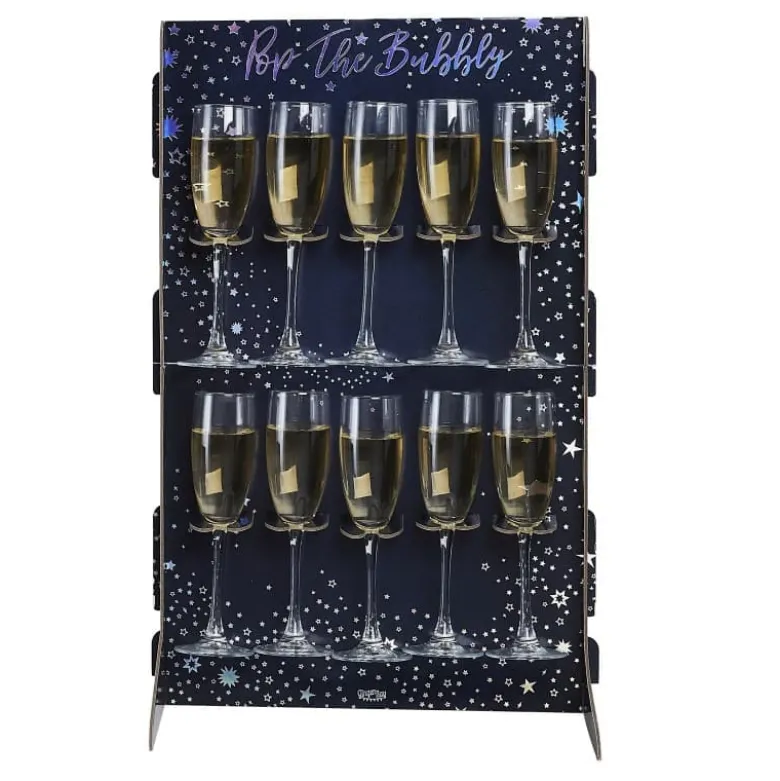 Pop the Bubbly Champagne Stander t/10 stk. Glas