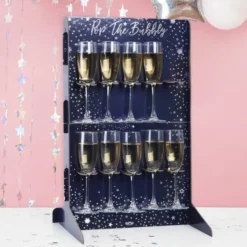 Pop the Bubbly Champagne Stander t/10 stk. Glas