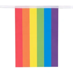 Pride Papir Vimpelguirlande, 3 meter