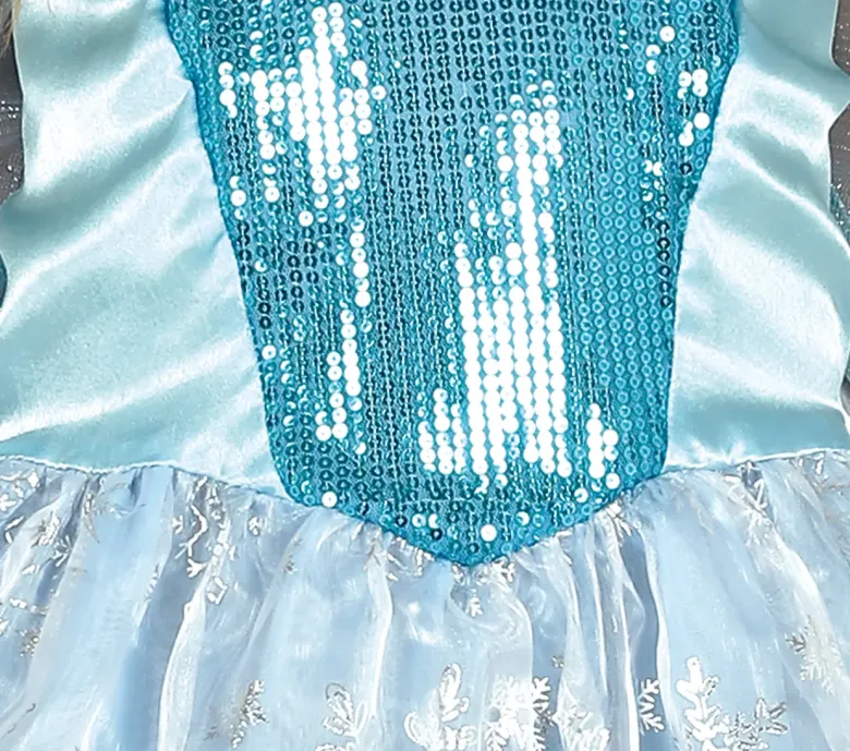 Prinsessekjole "Snow princess" - Blåt Kostume Til Piger (3 - 9 år)