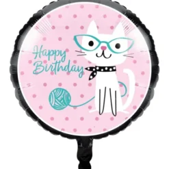 Purrfect Cat Party HDB Folieballon, 45 cm