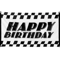 Racer Happy Birthday Banner, 150 x 90cm