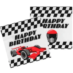 Racer Happy Birthday Servietter, 20 stk.