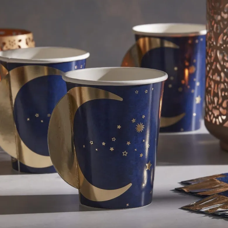 Ramadan Papkrus m/Guld Hank, 8 stk.