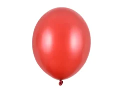 Rød Ballon Metallisk, 30 cm
