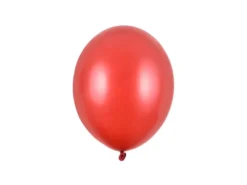 Rød Ballon Metallisk, 23 cm