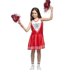 Rød Cheerleader Dragt til Børn