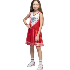 Rød Cheerleader Dragt til Børn
