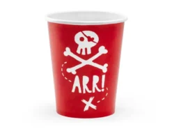 Røde Pirat Papkrus 220ml, 6 stk.