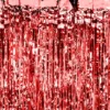 Rød Glimmerforhæng Folie 90x250cm