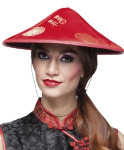Rød Kinesisk Hat