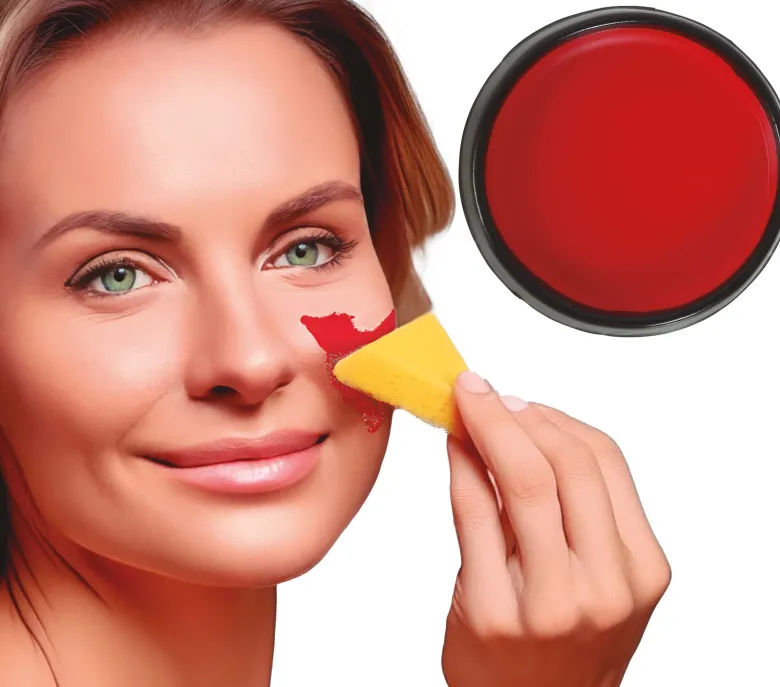 Rød Makeup med Svamp, 9 gr