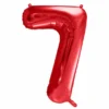 Rød Tal Ballon 86 cm - 7