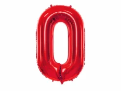 Rød Tal Ballon 86 cm - 0