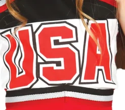 Rød "USA" Cheerleader Kjole