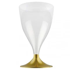Rødvinsglas m/Guld Fødder 20cl, 10 stk.
