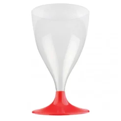 Rødvinsglas m/Røde Fødder 20cl, 10 stk.