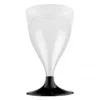 Rødvinsglas m/Sorte Fødder 20cl, 10 stk.