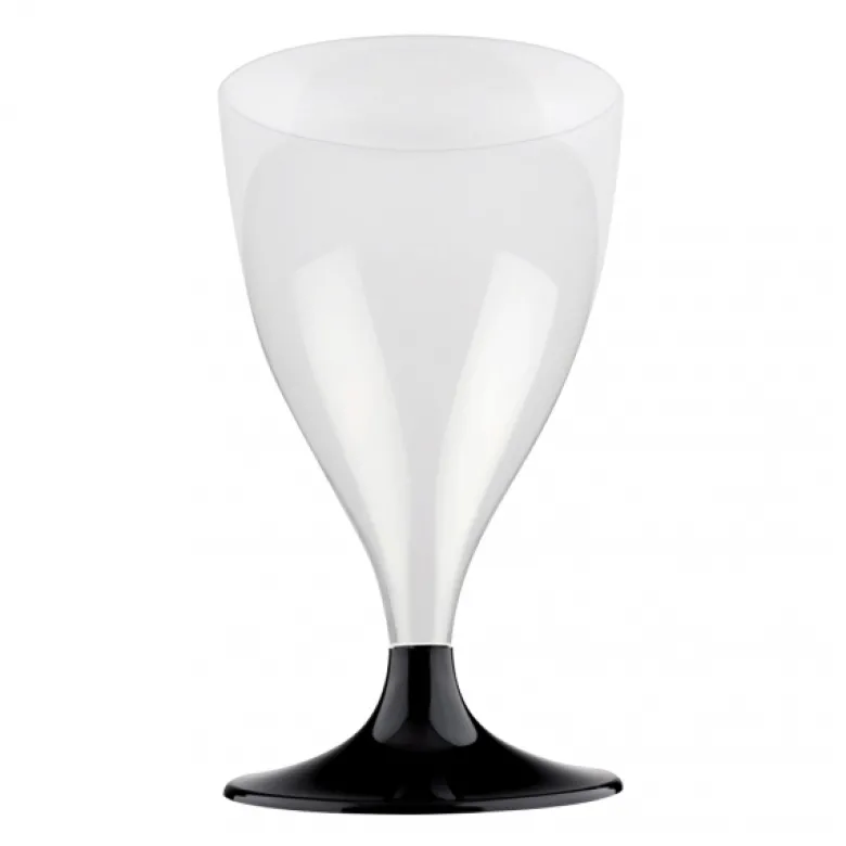 Rødvinsglas m/Sorte Fødder 20cl, 10 stk.